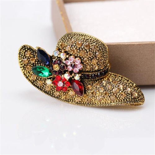 Spilla cappello sole fiori