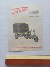 Marchetti Stabil carrello per modelli MV Agusta 125 depliant originale