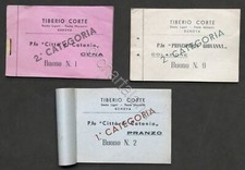 Lotto 3 carnet Buoni Pasto - Tiberio Corte, Genova - Piroscafi - anni '30
