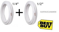 KIT TUBO RAME CONDIZIONAMENTO PER CLIMATIZZATORE 1/4+1/2 10 20 30 METRI