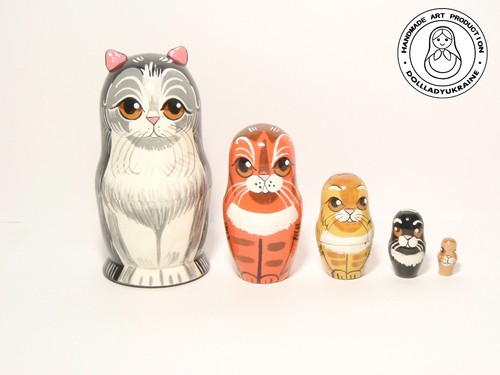Bambola happy cat family - cat,