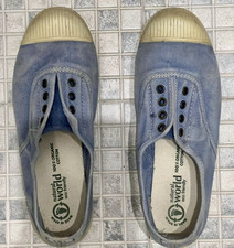 Sneaker SlipOn bambino Natural world azzurro In Cotone