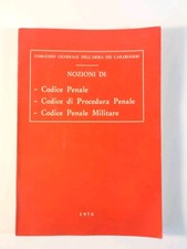 Nozioni di Codice Penale,Codice di procedura penale..-Carabinieri 1975