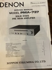 DENON PMA-737 PMA737 Manuale