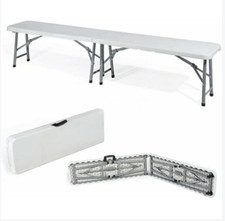 Panca Pieghevole Valigetta 193x28x44 cm – Richiudibile con Maniglia