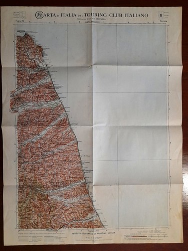 Carta geografica antica - , marche