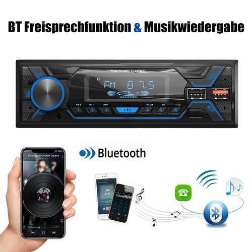 Autoradio 1din con bluetooth - autoradio,
