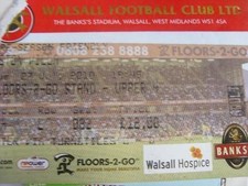 Biglietto 27/07/2010: Walsall