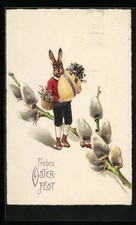 Cartolina Coniglietto Pasquale