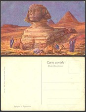 Egypt Old Art Postcard SPHINX