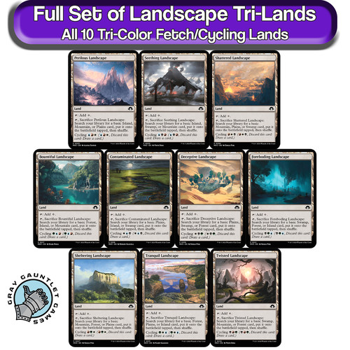 Landscape lands mtg - lands, tri