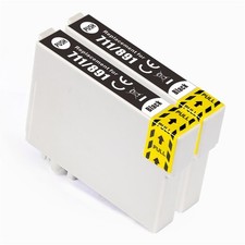 2 Nero Cartucce d'inchiostro per Epson Stylus DX78 DX4050 DX5050 DX7400 DX7450