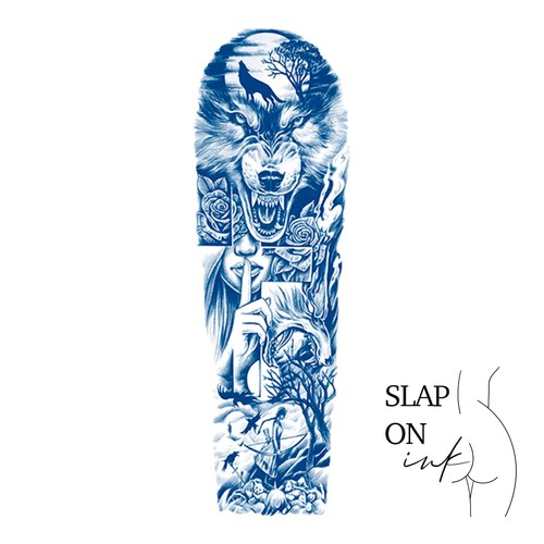 Quitew wolf grande tatuaggio - quitew,