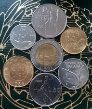 ($)     MONETE IN LIRE DEL 1986 (Serie completa) - REPUBBLICA ITALIANA 1946-2001