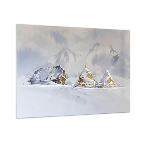 Quadro vetro 100x70cm casa - su,