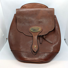Zaino vintage in pelle marrone
