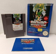BIONIC COMMANDO Mattel Version PAL Capcom NINTENDO NES in box