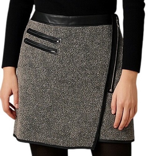 Minigonna greylin moto zipper - greylin,