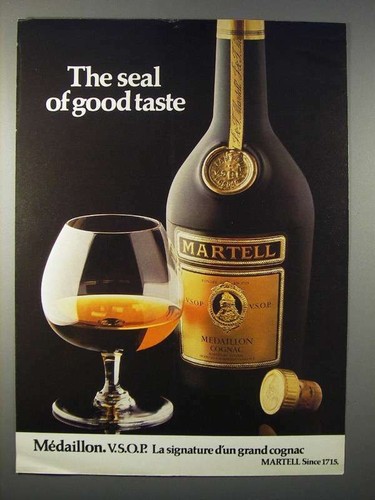 Medaglione martell 1980 vsop - medaglione,