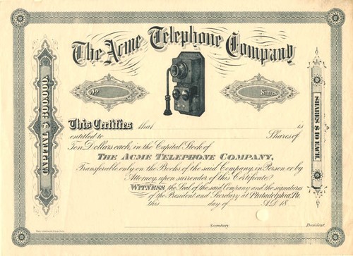 Acme telephone telefono - -,