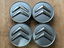 x4 Set Copricerchi Centrali Cerchi in Lega Originali Citroen Berlingo C1 C2 C3 Grigio
