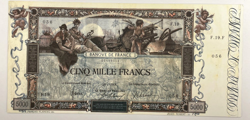 Banconota francia 5000 - banconota,