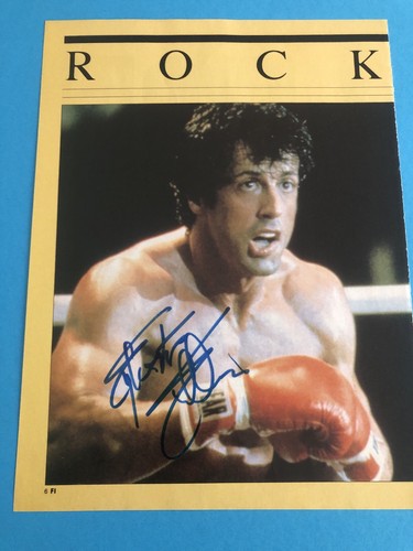 Sylvester stallone autografo - sylvester,