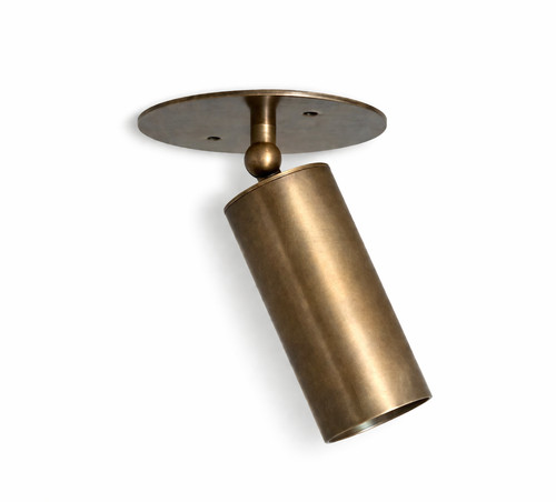 Plafoniera faretto ottone