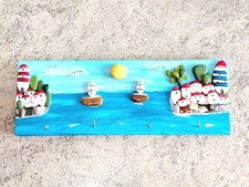 Appendino Asciugamani Appendi Strofinacci da Cucina Bagno Mare Sole Portachiavi