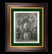 ACQUAFORTE ANTICA  Raffaello Sanzio La Madonna del Baldacchino