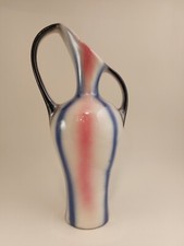 1950 MARIO STURANI LENCI ?  Futurismo Vaso Design Aerografato in Ceramica