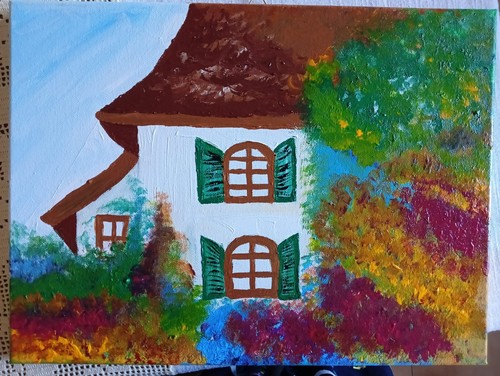 Quadro moderno dipinto - dipinto, mano