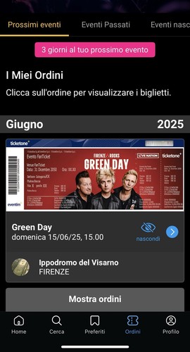 Biglietto green day firenze - green,
