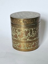 Brass hand carved lacquered