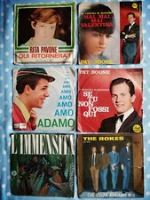 Lotto di 46 dischi vinile 45