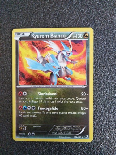 Pokemon kyurem bianco holo - bianco,