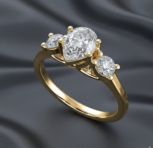 Anello oro giallo - anello,
