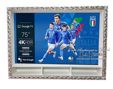 Mobile sospeso parete attrezzata per Smart TV con cornice traforata classica da 