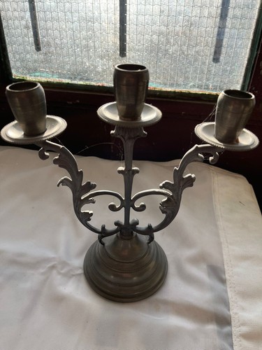 Candelabri in peltro - n.,
