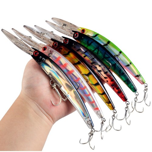 6pcs esche pesca minnow - da,