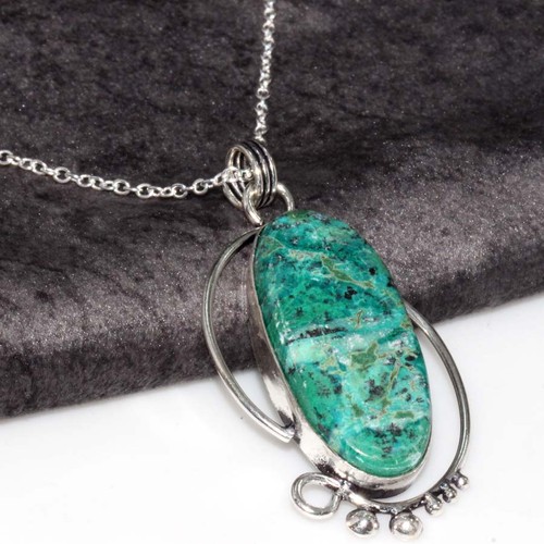 Collana crisocolla argento - crisocolla, 925