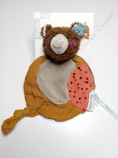 Doudou plat rond ours marron - doudou,