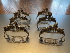 6 anelli tovagliolo argento