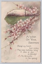 Cartolina d'epoca compleanno