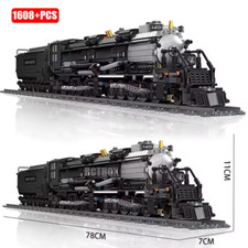 Set blocchi da costruzione per locomotive a vapore Big Boy 1608 pezzi - lunghezza oltre 78 cm!