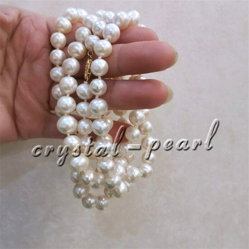 Collana perle bianche - di, 36"