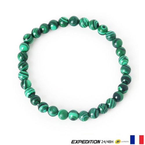 Bracelet perle malachite - perle,
