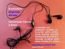 AURICOLARE ORIGINALE ALCATEL 665 997D OT 2012D Dual Sim 2005D OT-1030 OT-1035D