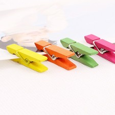  Clip in legno assortite da