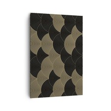 Quadro su Tela 70x100cm Nero e